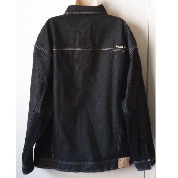 Sean Jean Collection Denim Jacket XXL Black 100% Cotton - Picture 4 of 7